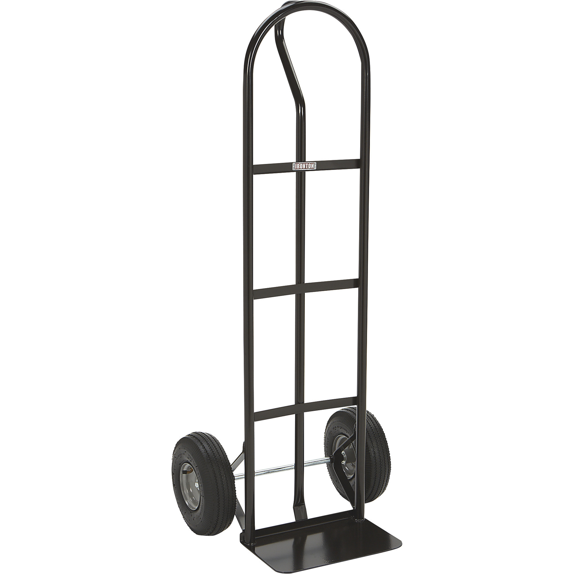 Ironton Steel Pneumatic Hand Truck, 600-Lb. Capacity, 16.93in.L x 21.65in.W x 51.57in.H